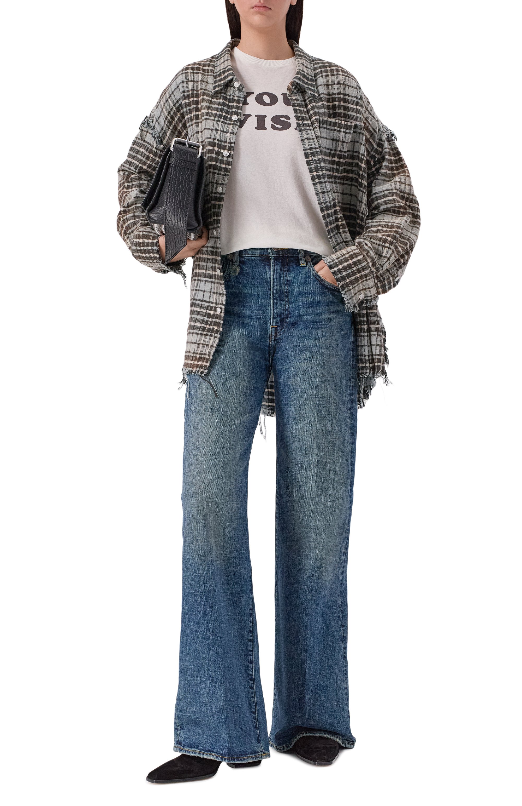 Хлопковая рубашка R13, арт. R13WR075-R560B/W, фото 2