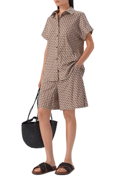 Текстильные шлепанцы MAX MARA, арт. BCHPEONIE 261652101, фото 3