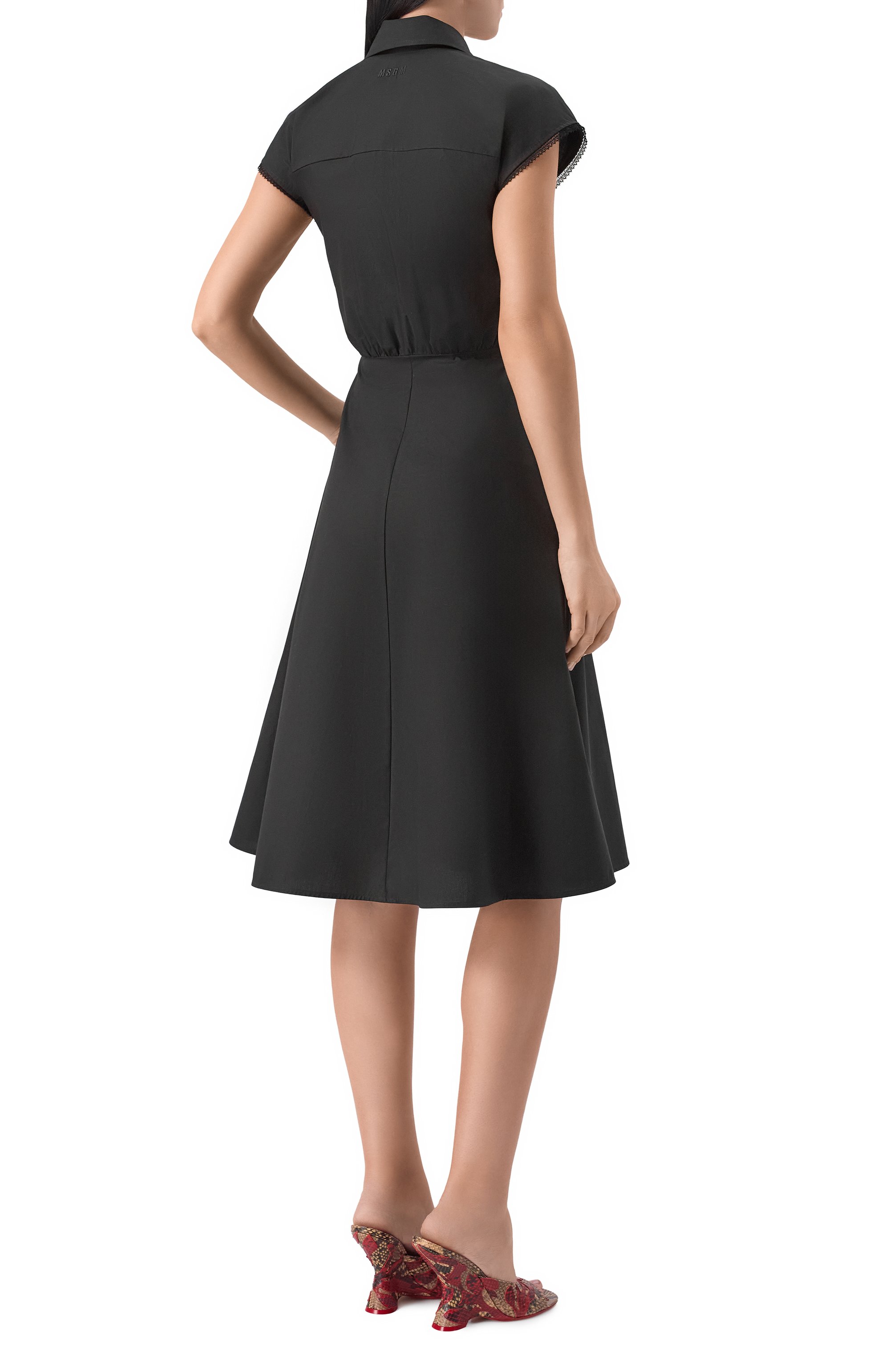 Хлопковое платье MSGM, арт. 4041MDA23X/267112, фото 3