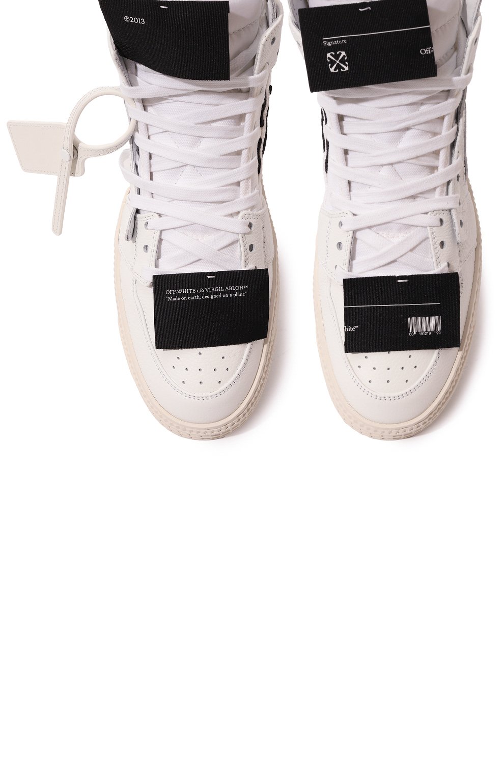 Кожаные кеды 3.0 off court OFF-WHITE, арт. 0MIA065C99LEA005, фото 7