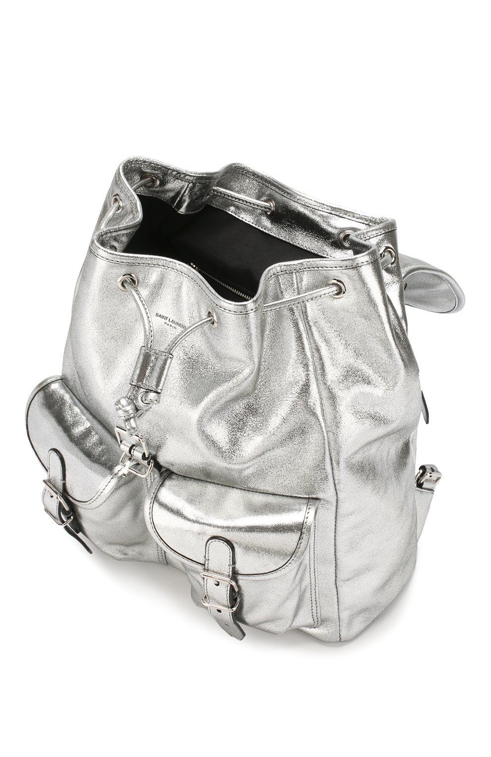 Рюкзак venice SAINT LAURENT серебряного цвета по цене 280000 руб., арт. 605113/1Q30N, фото 4 Рюкзак venice SAINT LAURENT, арт. 605113/1Q30N, фото 4