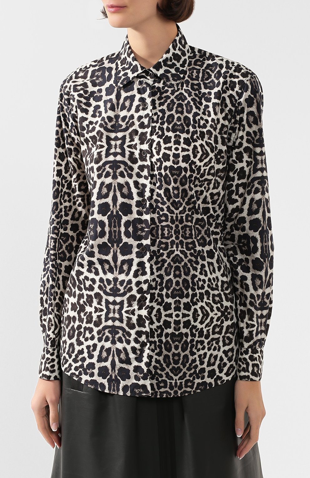 Хлопковая рубашка DRIES VAN NOTEN, арт. 201-30758-9006, фото 3