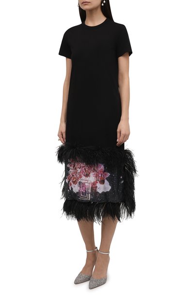 Хлопковое платье LANVIN черного цвета по цене 108000 руб., арт. RW-DR0061-J142-H21, фото 3 Хлопковое платье LANVIN, арт. RW-DR0061-J142-H21, фото 3