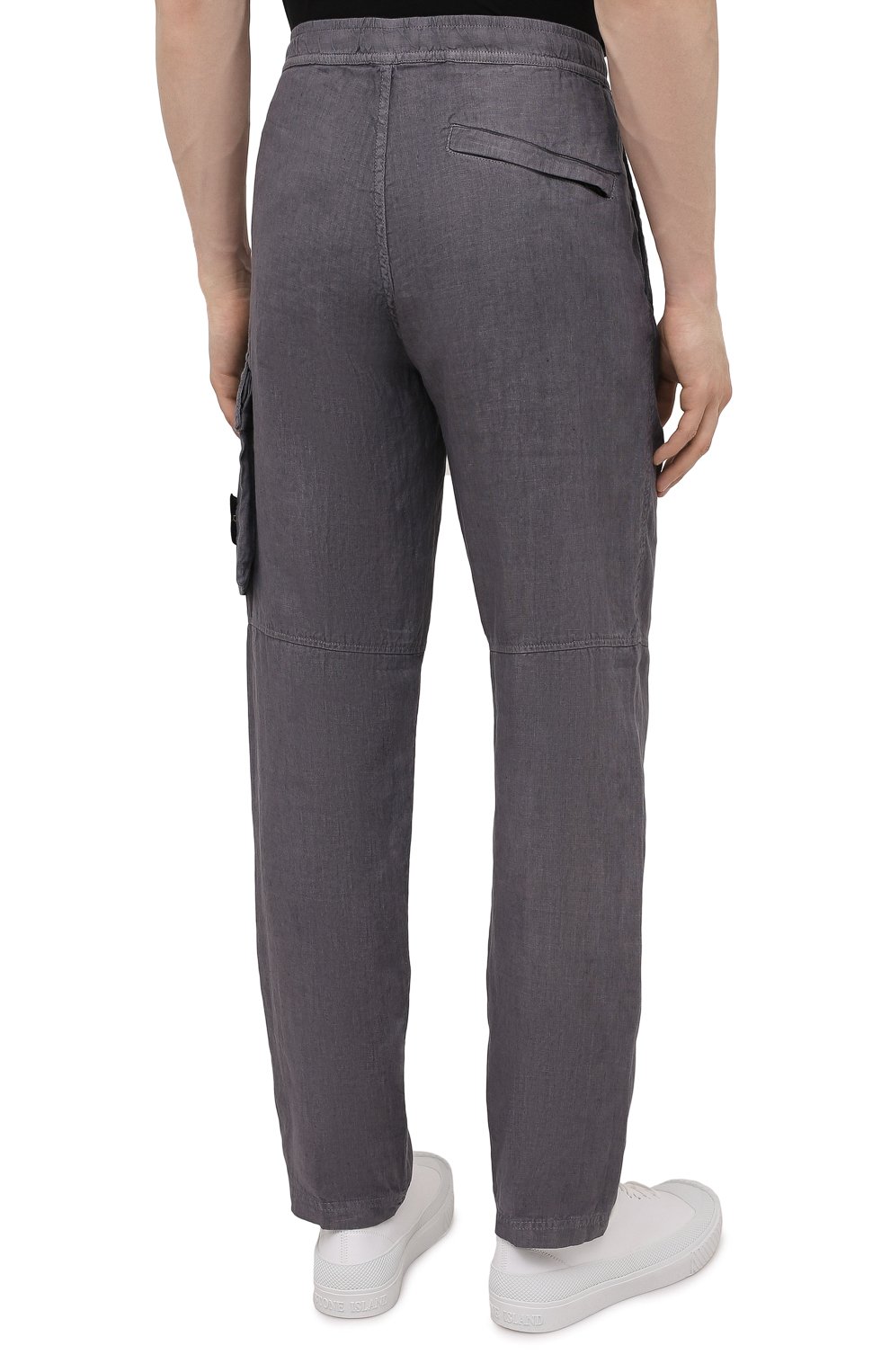 Льняные брюки-карго STONE ISLAND, арт. 741531601, фото 4