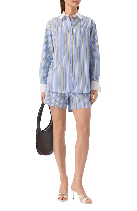 Хлопковые шорты Zadig and Voltaire WWBS01176 Голубой  WWBS01176 Фото 2