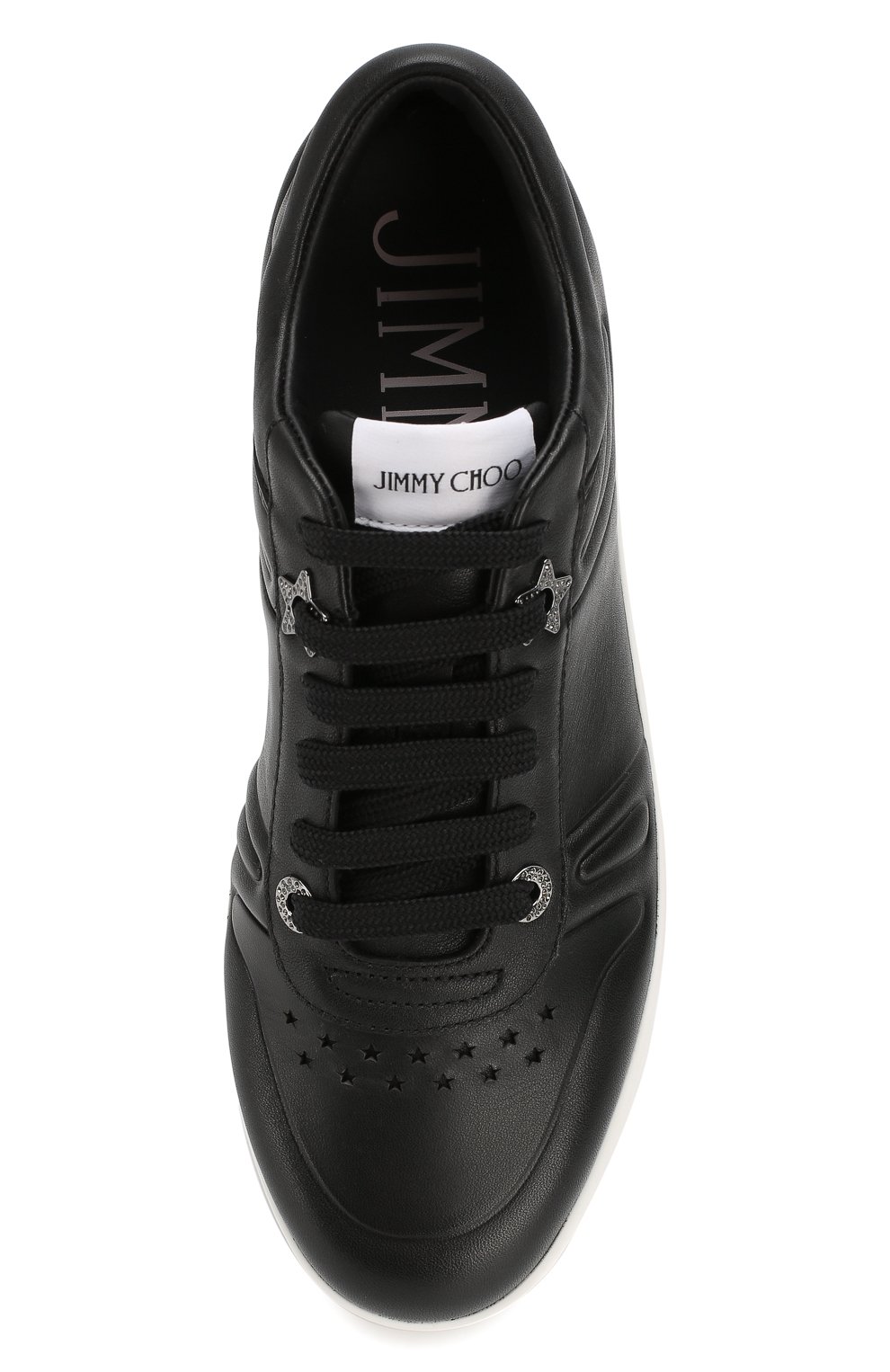 Кожаные кеды hawaii JIMMY CHOO, арт. HAWAII/F/CLF, фото 5