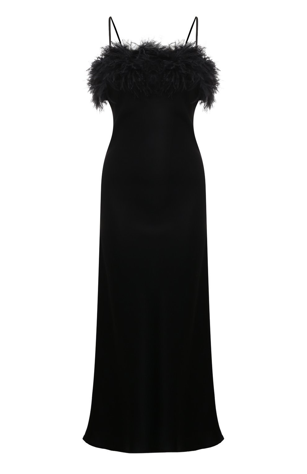 Атласное платье с отделкой перьями ANTONELLI FIRENZE, арт. L6735/794, фото 1