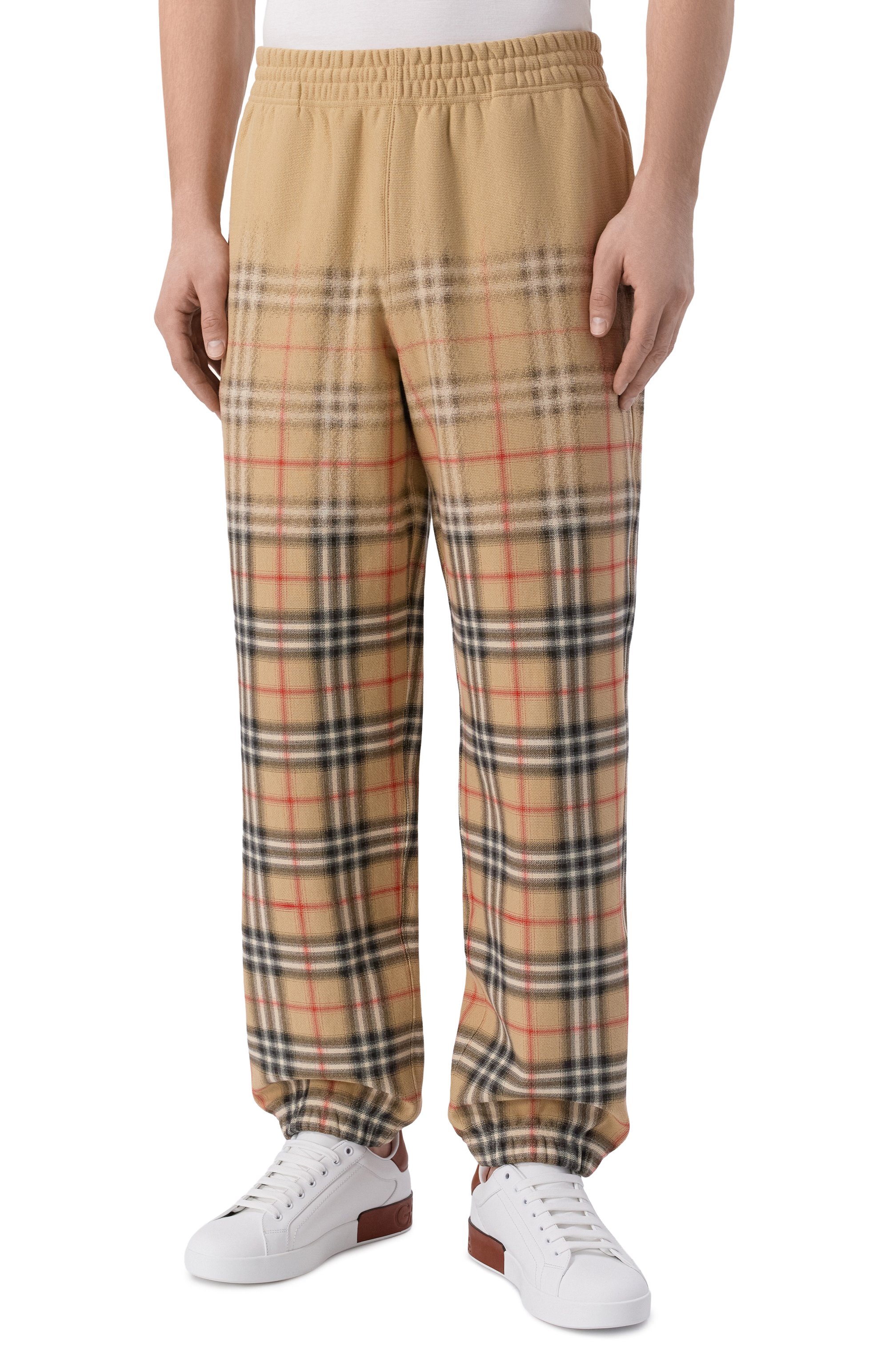 Хлопковые джоггеры BURBERRY бежевого цвета по цене 99500 руб., арт. 8119036, фото 3 Хлопковые джоггеры BURBERRY, арт. 8119036, фото 3