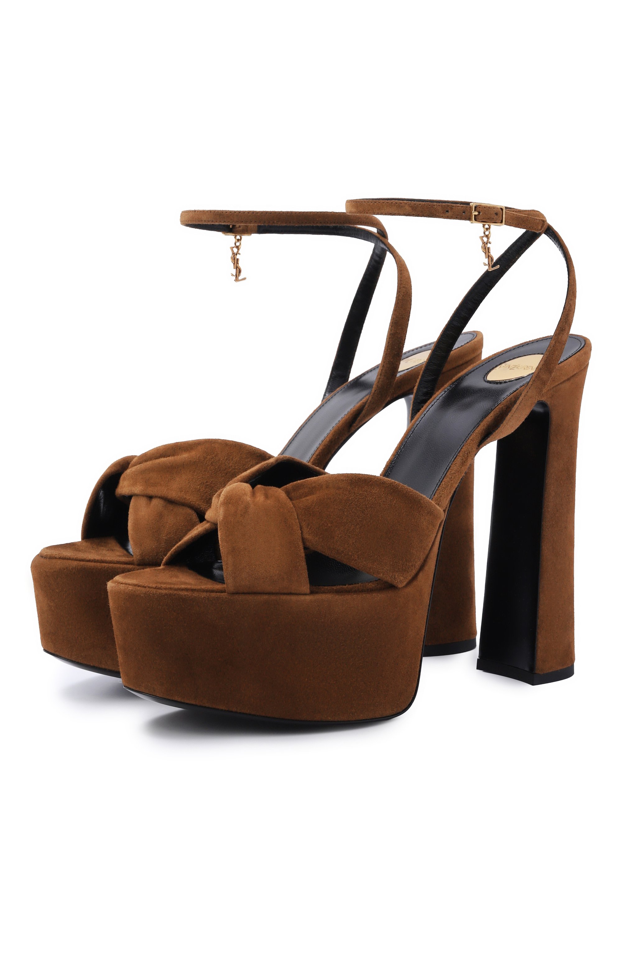 Замшевые босоножки franciane SAINT LAURENT, арт. 869730/27D00, фото 1