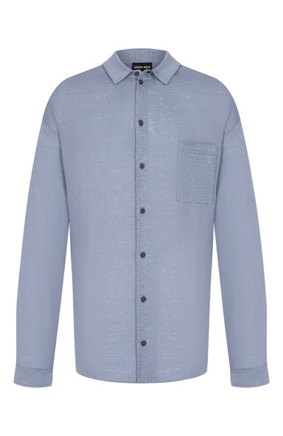 Мужская льняная рубашка GIORGIO ARMANI, арт. GM004109/TE11335