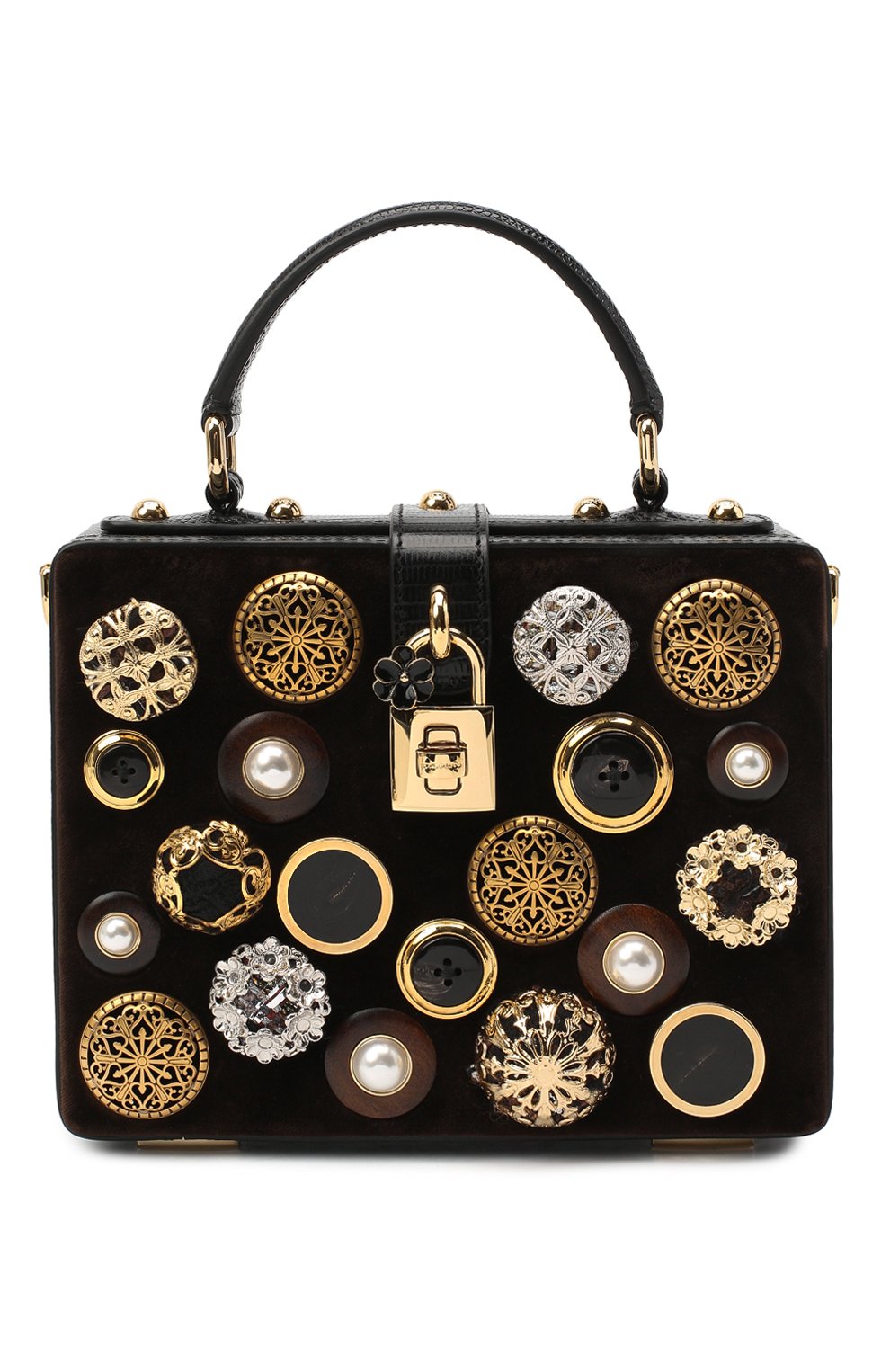 Сумка dolce box DOLCE & GABBANA черного цвета по цене 370500 руб., арт. BB5970/AW611, фото 1 Сумка dolce box DOLCE & GABBANA, арт. BB5970/AW611, фото 1