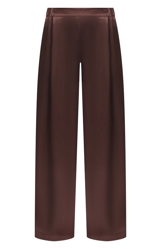 Шелковые брюки Carine Gilson SD0574-S Коричневый SD0574-S