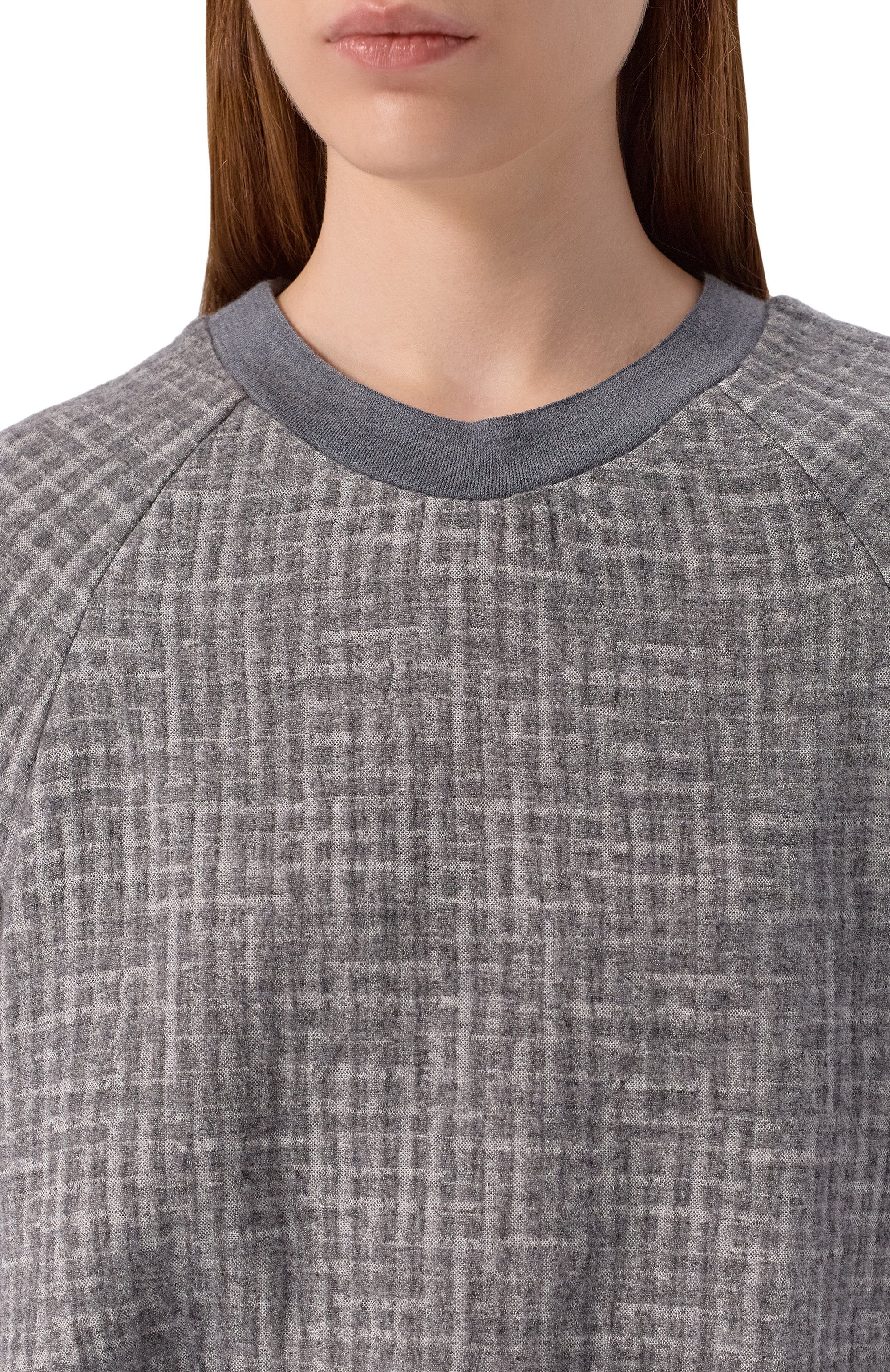 Свитшот из вискозы и шерсти EMPORIO ARMANI, арт. EW002240/TE15784, фото 5