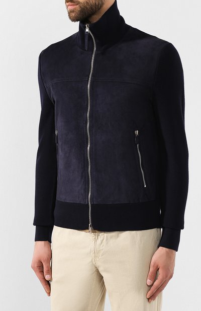 Шерстяной кардиган TOM FORD темно-синего цвета по цене 308500 руб., арт. BTM61/TFK157, фото 3 Шерстяной кардиган TOM FORD, арт. BTM61/TFK157, фото 3