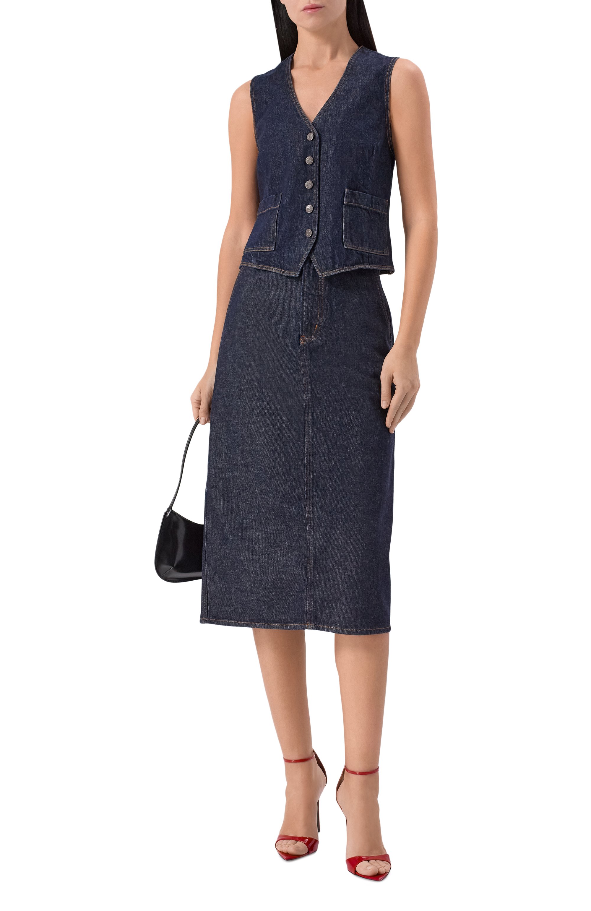 Джинсовый жилет FRAME DENIM, арт. 7044105/THE DENIM VEST, фото 2