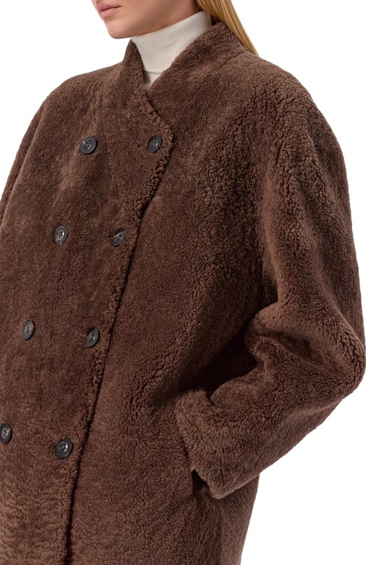 Дубленка из овчины Addicted MK331L Коричневый  MK331L Фото 5