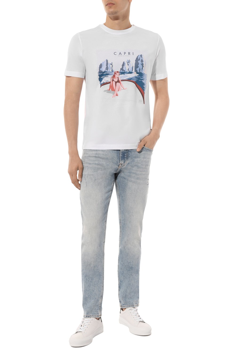 Хлопковая футболка FEFE`, арт. TSHQCAPRI, фото 2