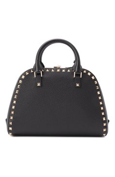 Женская сумка rockstud  VALENTINO черного цвета, арт. 6W2B0Q96/VSF | Фото 6 (Размер: medium; Материал: Натуральная кожа; Ремень/цепочка: На ремешке)
