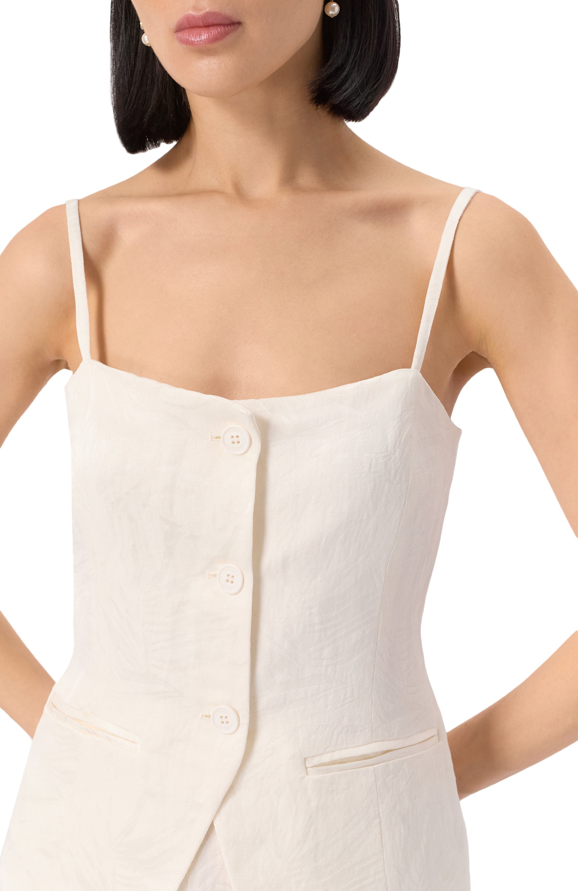 Топ из вискозы и льна TWINSET, арт. 251TT2174, фото 5