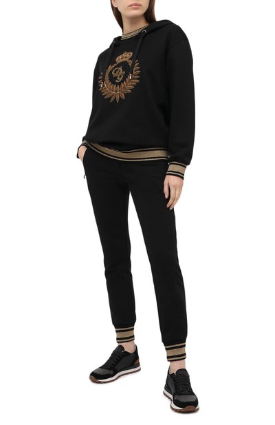 Хлопковые джоггеры DOLCE & GABBANA, арт. FTBX7Z/G7W0M, фото 2