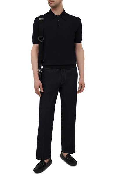 Кожаные мокасины PRADA черного цвета по цене 77000 руб., арт. 2DD159-053-F0002-U00I, фото 2 Кожаные мокасины PRADA, арт. 2DD159-053-F0002-U00I, фото 2