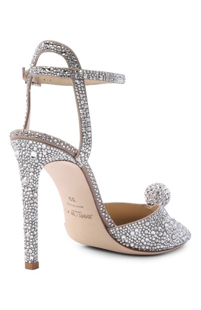 Кожаные босоножки sacora 100 JIMMY CHOO, арт. SAC0RA 100/PHZ, фото 5