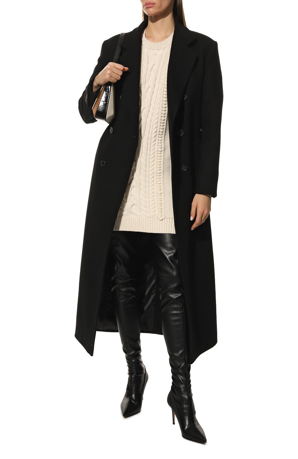 Шерстяное платье DICE KAYEK кремового цвета по цене 99500 руб., арт. FW22K80710/PSM, фото 2 Шерстяное платье DICE KAYEK, арт. FW22K80710/PSM, фото 2