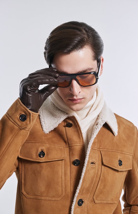 Кожаные перчатки Canali GUA01/ZA00036 Коричневый  GUA01/ZA00036 Фото 3