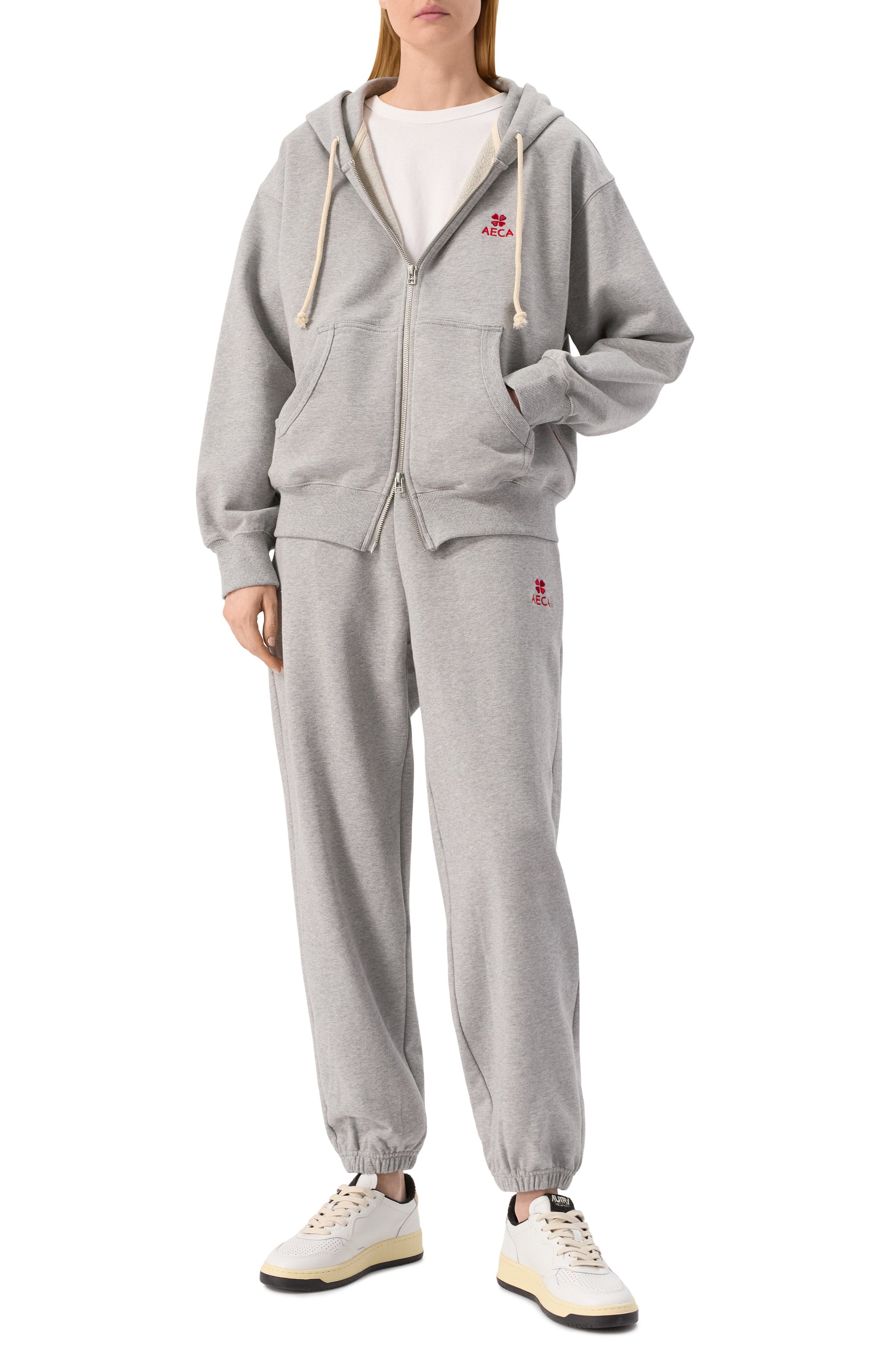 Хлопковые джоггеры AECA WHITE, арт. AWCMFWBDBSLSO001C0.GREY (M), фото 2