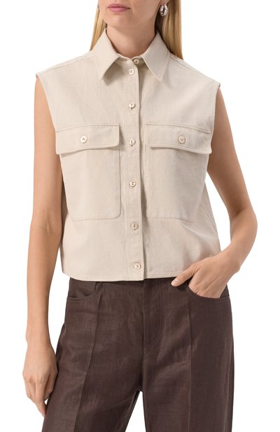 Джинсовый жилет AGNONA, арт. TF0907E/U2115, фото 3