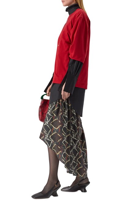 Женские кожаные туфли DRIES VAN NOTEN черного цвета, арт. WS251/1556/109 | Фото 2 (Материал внешний: Натуральная кожа; Материал внутренний: Натуральная кожа; Подошва: Плоская; Материал сплава: Проставлено; Драгоценные камни: Проставлено)