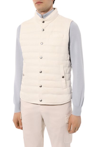 Пуховый жилет BRUNELLO CUCINELLI, арт. MS498B2309, фото 3