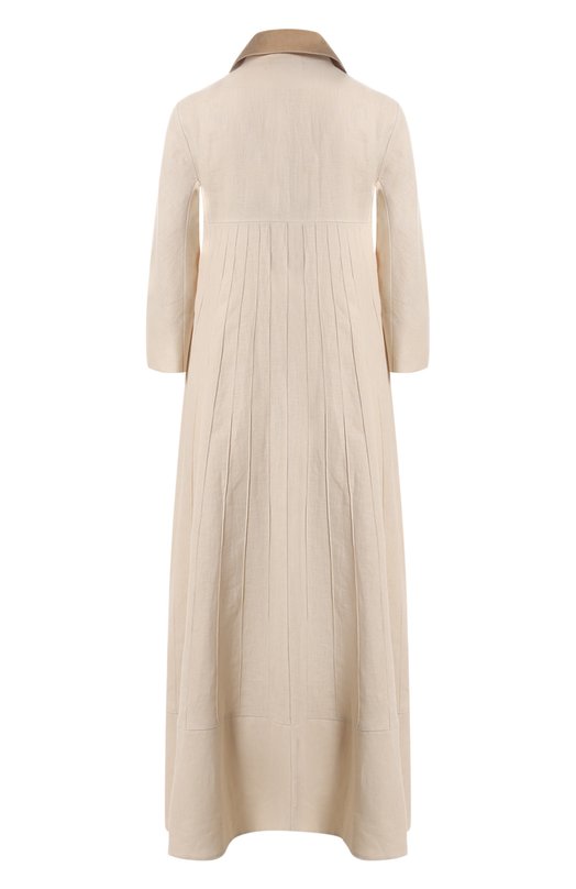 Льняное пальто Tegin Бежевый, фото 2