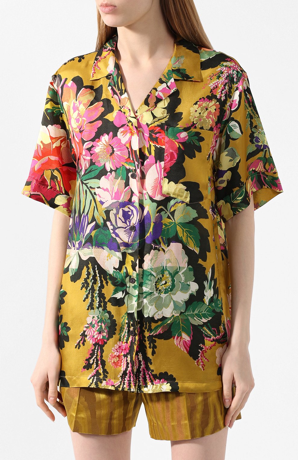 Рубашка из вискозы DRIES VAN NOTEN, арт. 201-10763-9436, фото 3