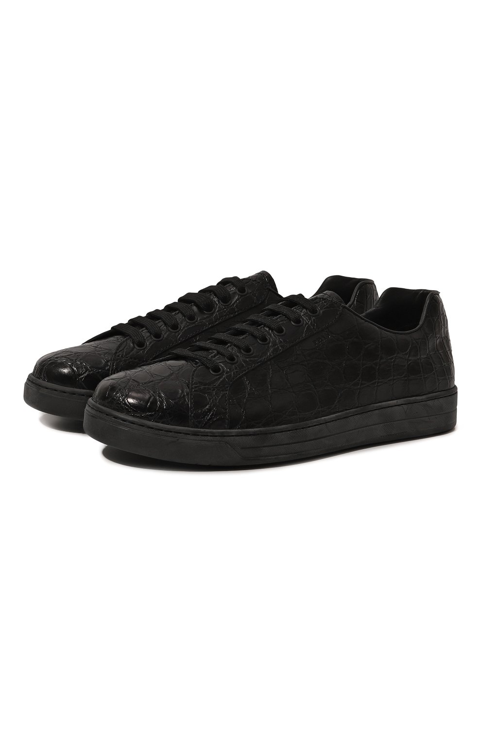 Кеды из кожи каймана PRADA, арт. 4E3370-XNL-F0002, фото 1