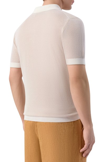 Поло из шелка и хлопка BOSS CAMEL, арт. 50560501, фото 4