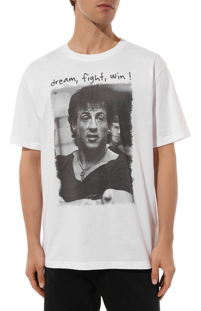 Хлопковая футболка BISIBIGLIO, арт. STALL0NE FIGHT WIN, фото 3