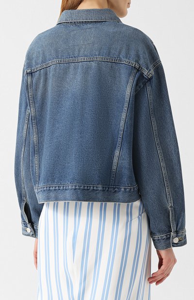 Джинсовая куртка свободного кроя с потертостями BALENCIAGA, арт. 446443/TSB06, фото 4