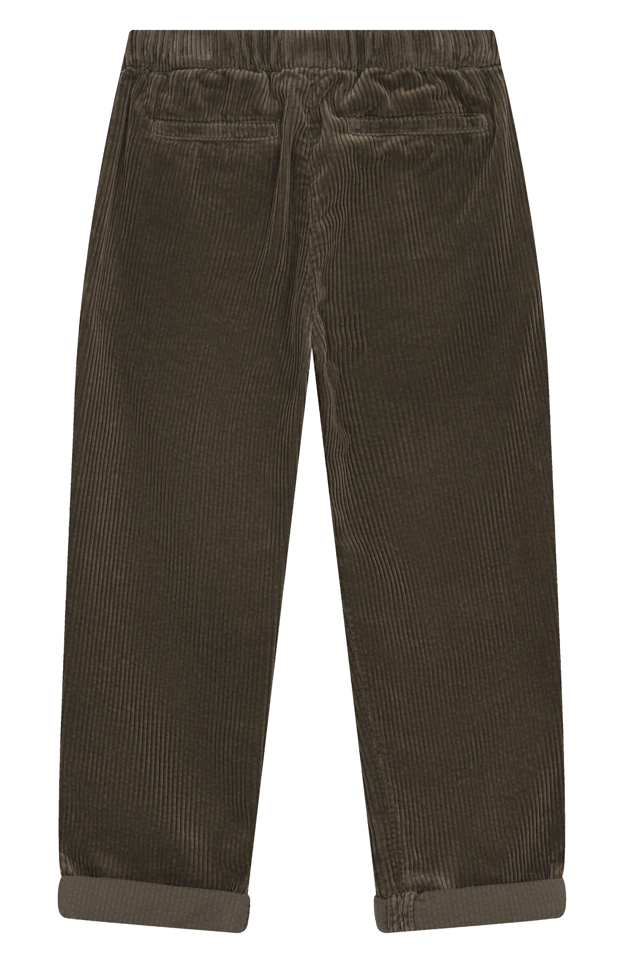 Вельветовые брюки BRUNELLO CUCINELLI хаки цвета по цене 51950 руб., арт. B280UP113B, фото 2 Вельветовые брюки BRUNELLO CUCINELLI, арт. B280UP113B, фото 2