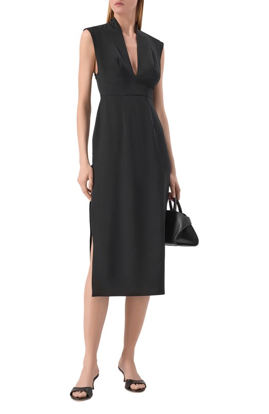 Шелковое платье Gooroo D077-2008-900-SS26 Чёрный  D077-2008-900-SS26 Фото 2