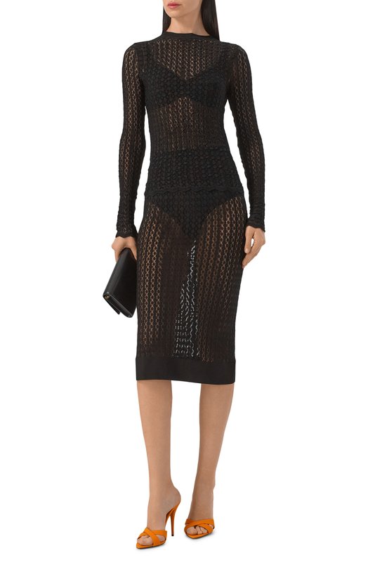 Пуловер из вискозы Saint Laurent 863344/Y76VX Чёрный  863344/Y76VX Фото 2