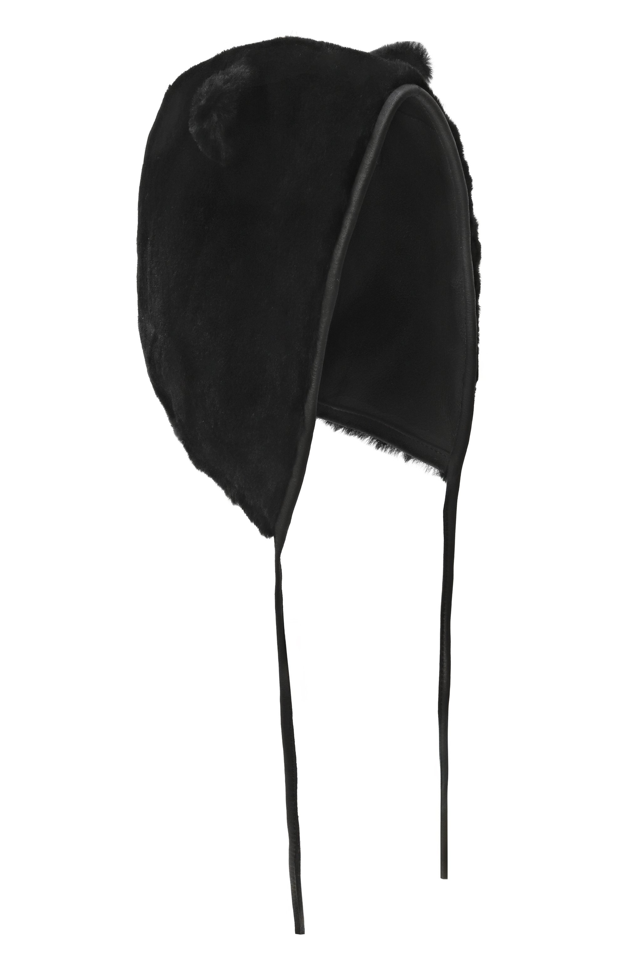 Шапка из овчины VLASTA MOUNTAIN черного цвета по цене 21000 руб., арт. CAT, фото 1 Шапка из овчины VLASTA MOUNTAIN, арт. CAT, фото 1