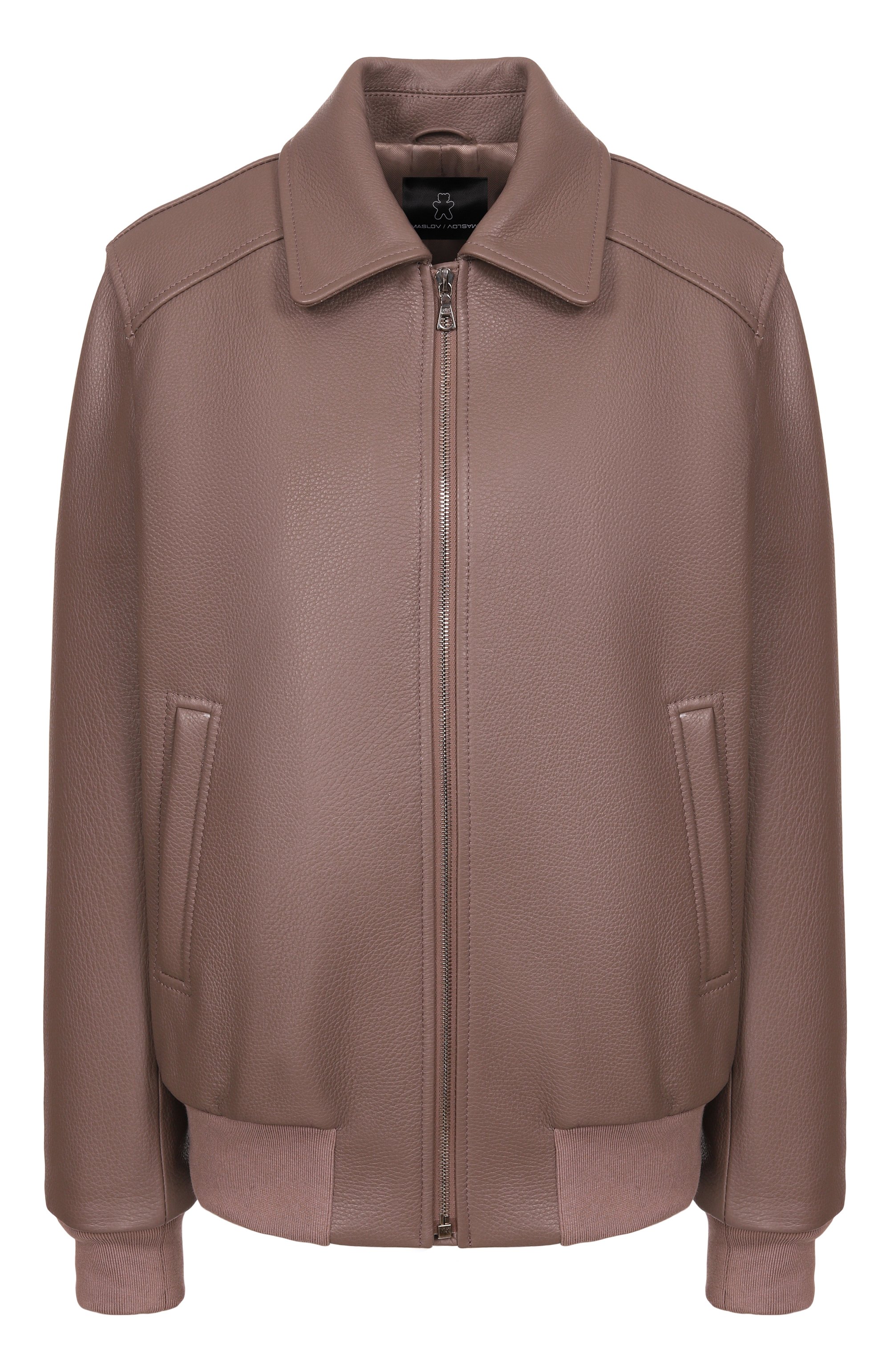 Кожаный бомбер MASLOV, арт. SMB63, фото 1