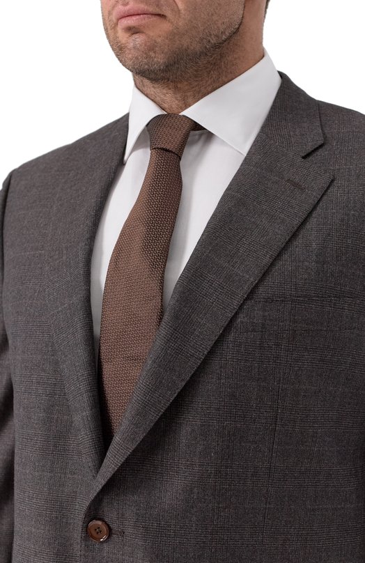 Шерстяной костюм Stefano Ricci S1SF432220/W0019T/60-62 Коричневый  S1SF432220/W0019T/60-62 Фото 8