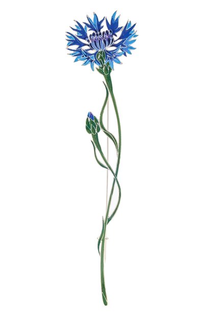 Брошь василёк РУССКИЕ САМОЦВЕТЫ, арт. 41493, фото 1