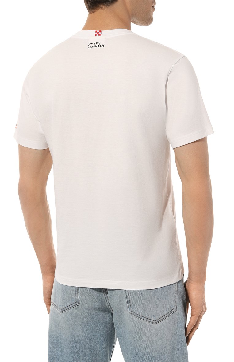 Мужская хлопковая футболка MC2 SAINT BARTH белого цвета, арт. STBM TSHIRT MAN/TSHM001/02203B | Фото 4 (Материал внешний: Хлопок; Рукава: Короткие; Длина (для топов): Стандартные; Стили: Кэжуэл; Принт: С принтом; Кросс-КТ: Пляж, Джерси; Мужское Кросс-КТ: Футболка-одежда; Автоматизация ТО: Проставлено; Автоматизация состава: Проставлено; Детали: Без декора)