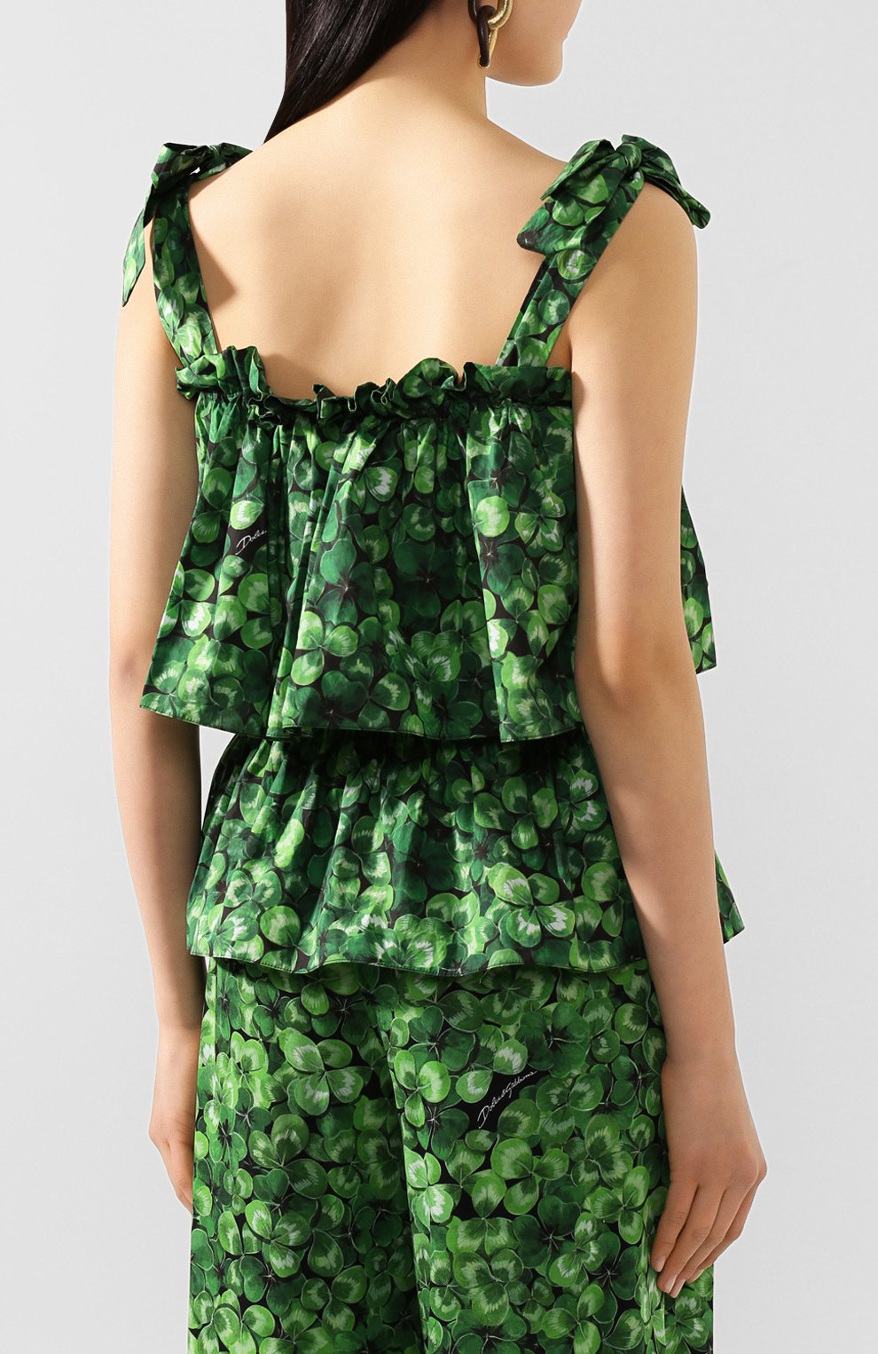 Хлопковый топ DOLCE & GABBANA, арт. F72W7T/HS5GC, фото 4