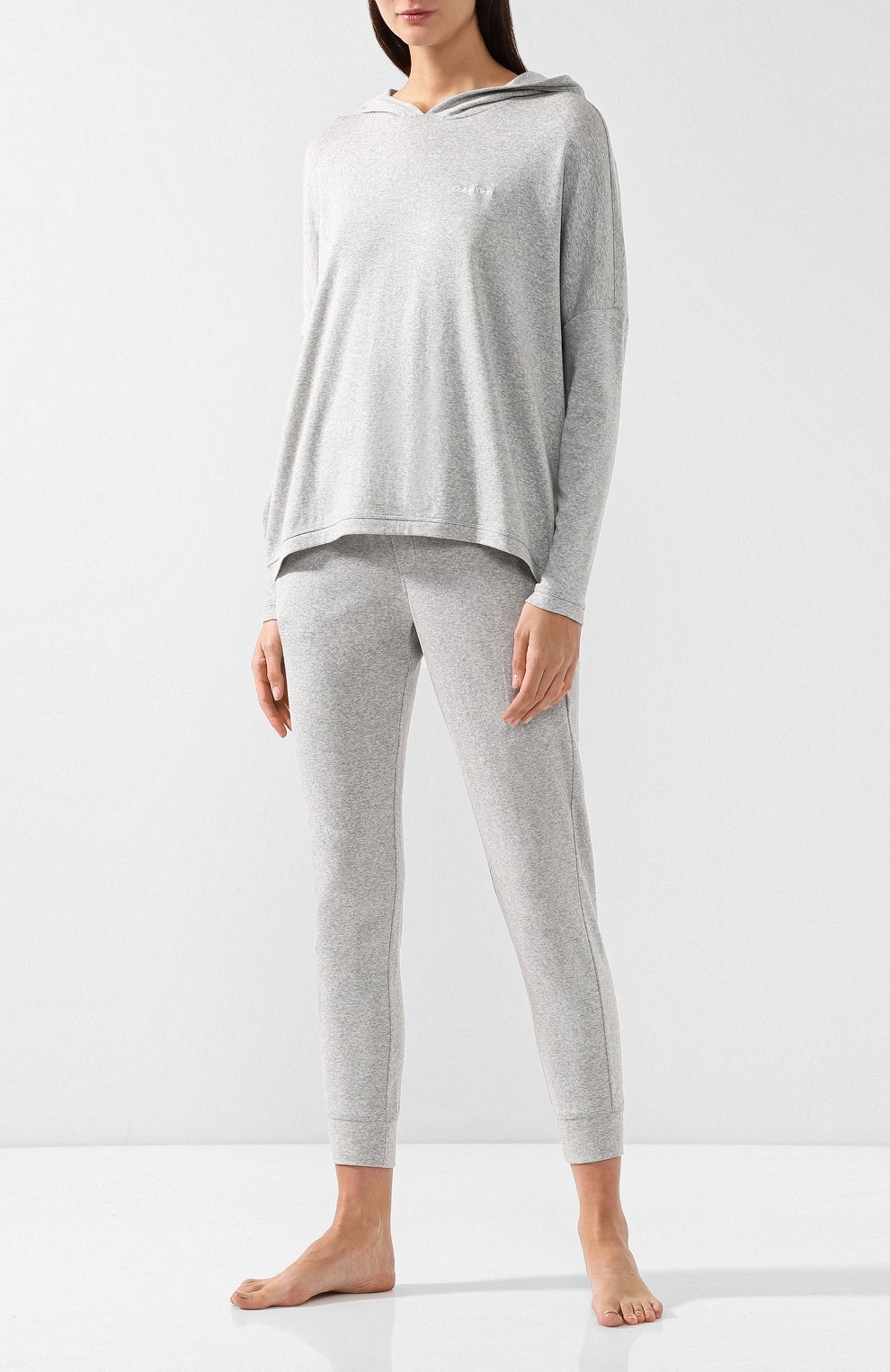 Худи из смеси хлопка и вискозы с капюшоном CALVIN KLEIN, арт. QS6120E, фото 2