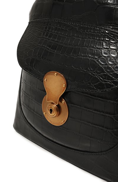Сумка ricky из кожи крокодила RALPH LAUREN черного цвета по цене 1855000 руб., арт. 69H/ITJ47/FTJ47, фото 3 Сумка ricky из кожи крокодила RALPH LAUREN, арт. 69H/ITJ47/FTJ47, фото 3