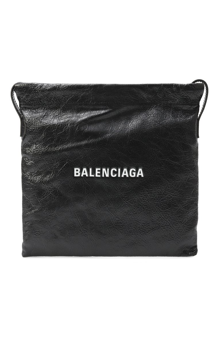 Мужская сумка dust BALENCIAGA черного цвета, арт. 817715/2ABH6 | Фото 1 (Материал: Натуральная кожа; Размер: medium; Ремень/цепочка: На ремешке)